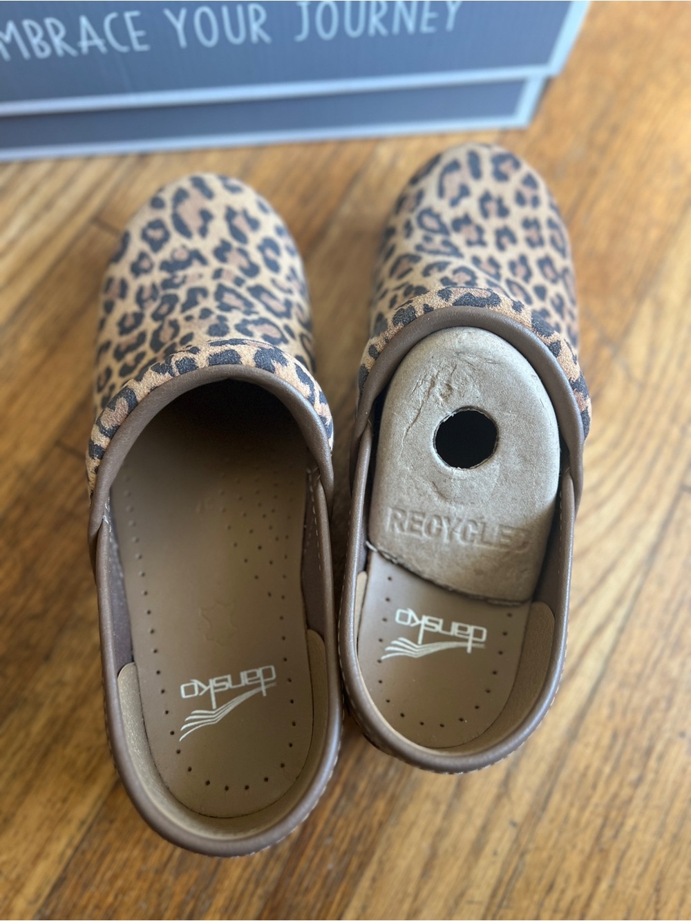 Dansko Professional Leopard Suede Clogs - Picture 4 of 7